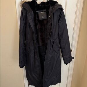 TNA Black Hooded Parka